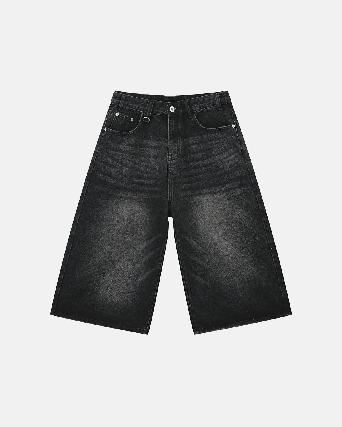 Omygoods Washed Baggy Denim Jorts