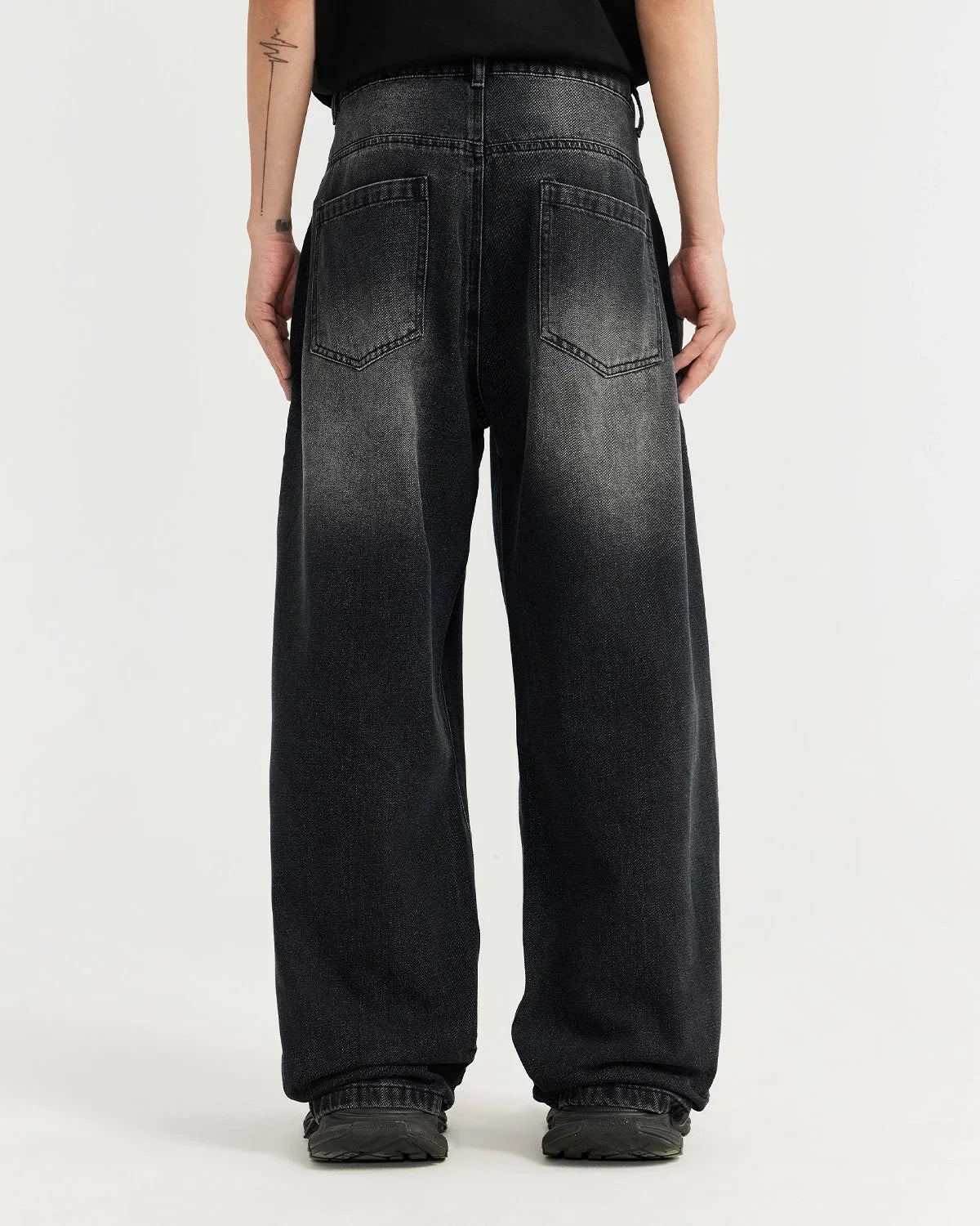 Omygoods Washed Baggy Jeans