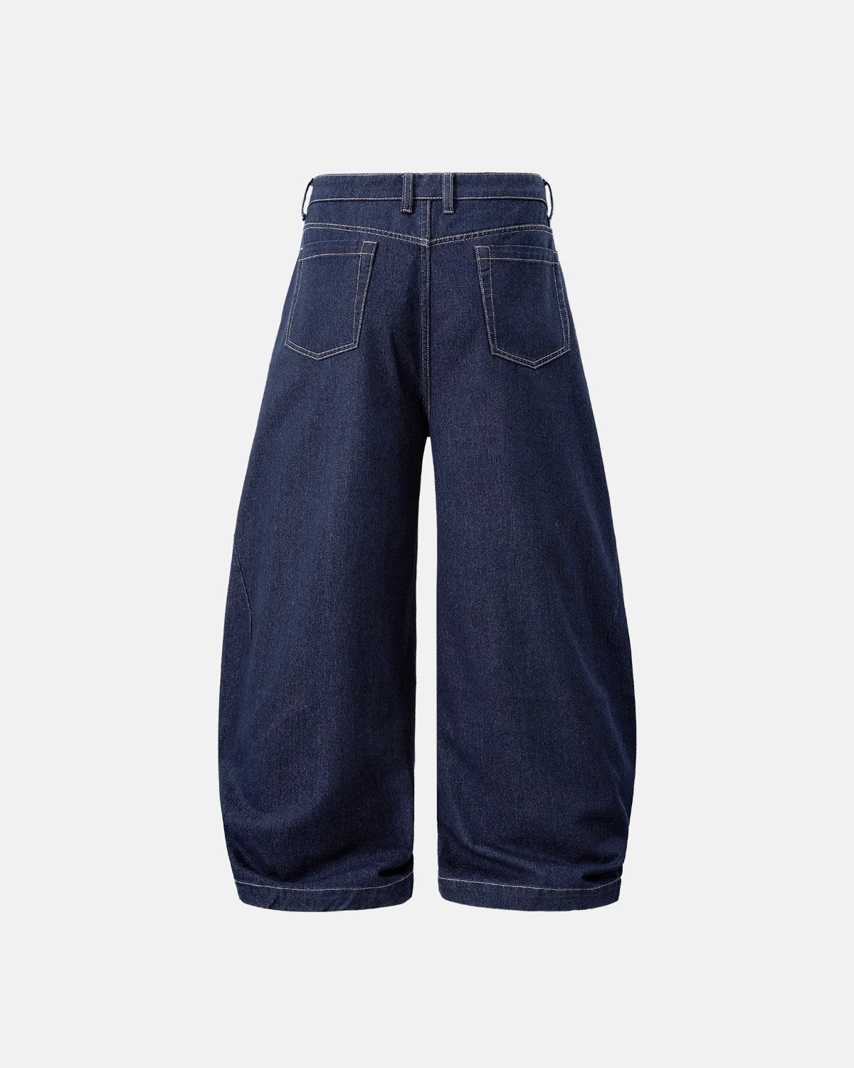 Omygoods Washed Barrel Baggy Jeans