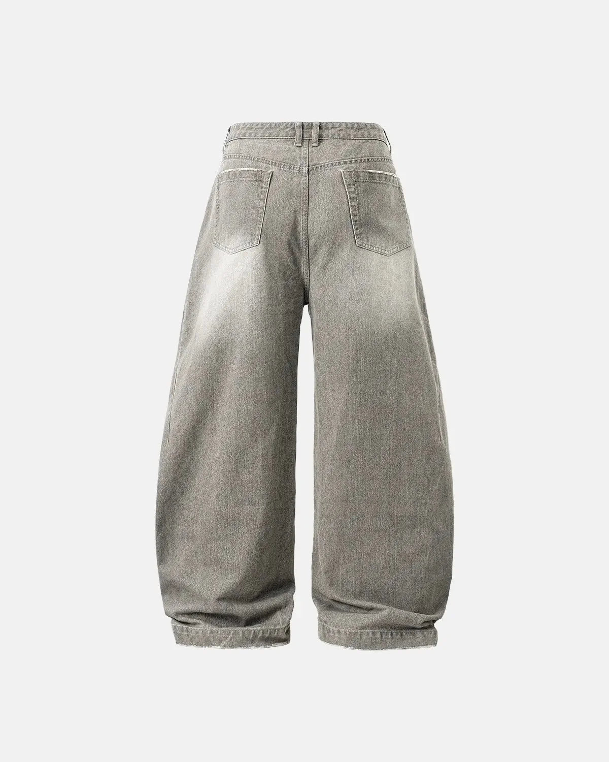 Omygoods Washed Barrel Baggy Jeans