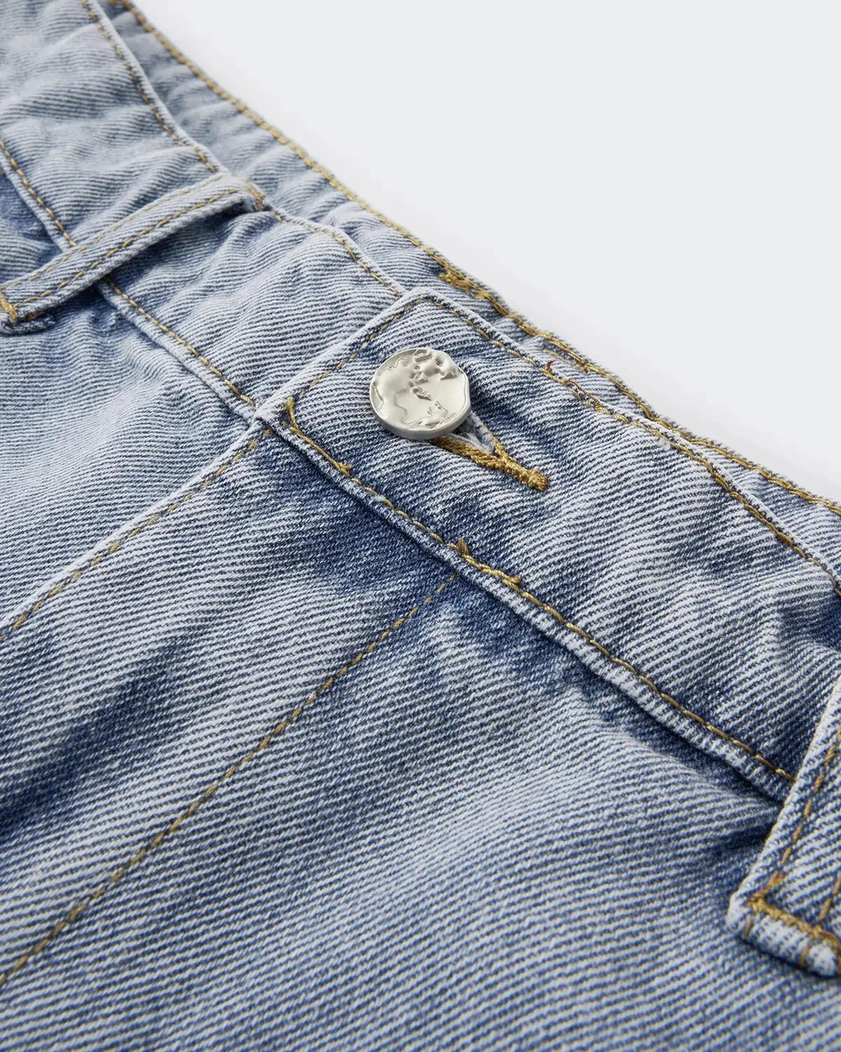Omygoods Washed Barrel Baggy Jeans