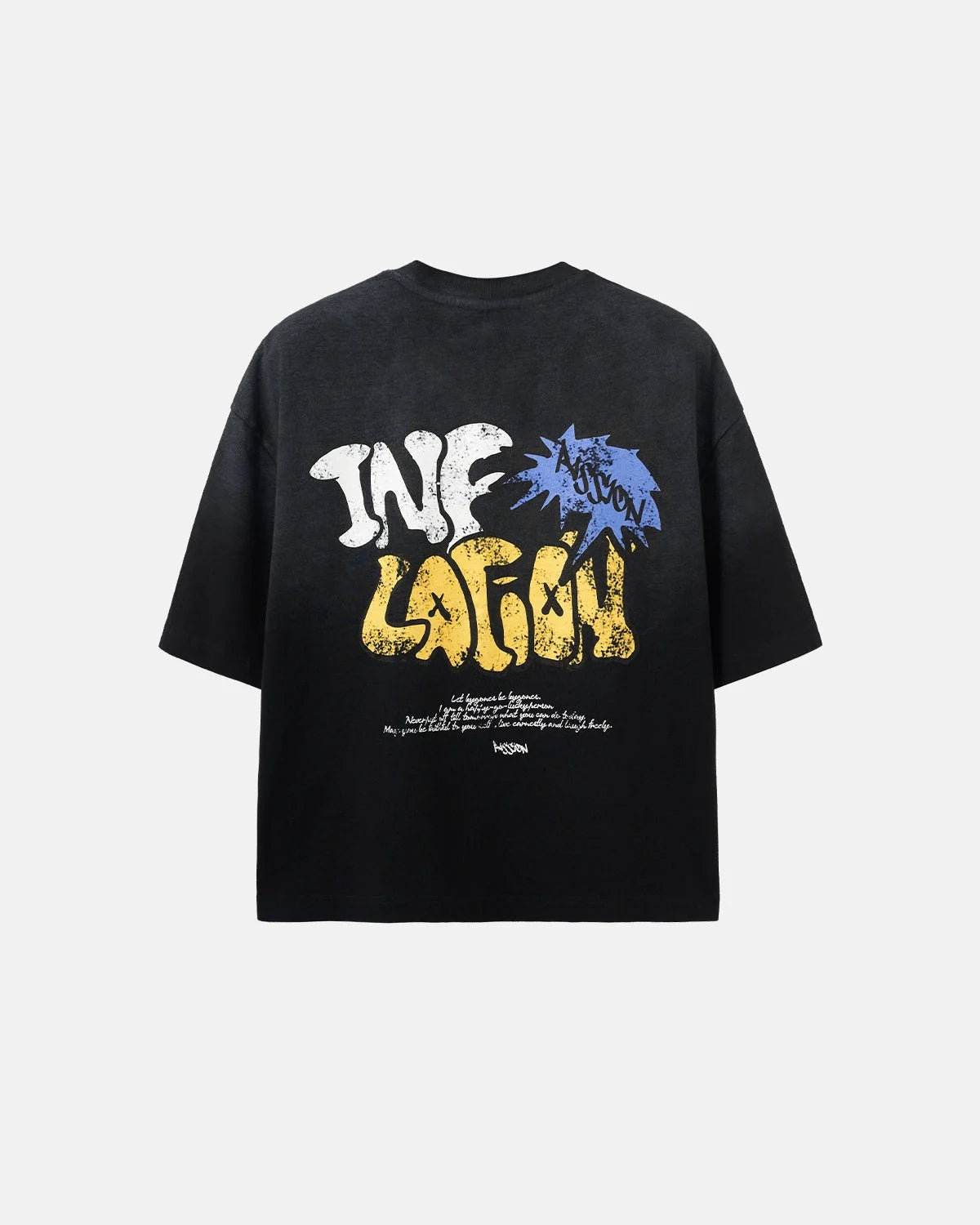 Omygoods Washed Boxy Graphic Tee