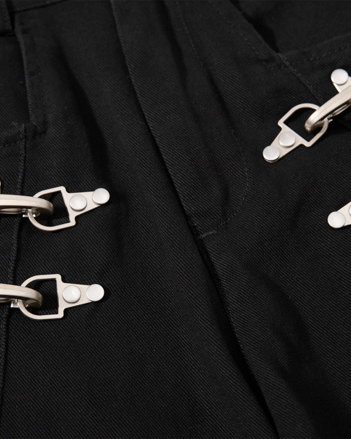 Omygoods Metal Clasp Barrel Cargo Pants