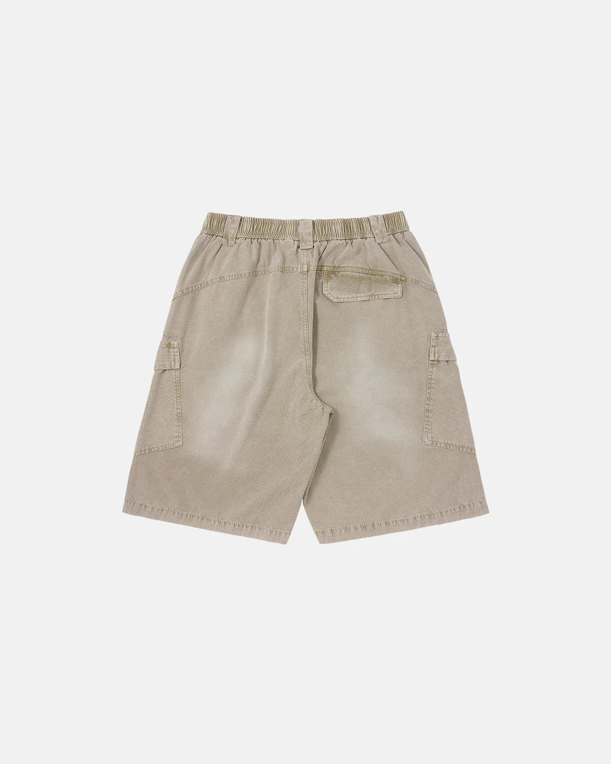 Omygoods Washed Cargo Shorts Utility Pockets