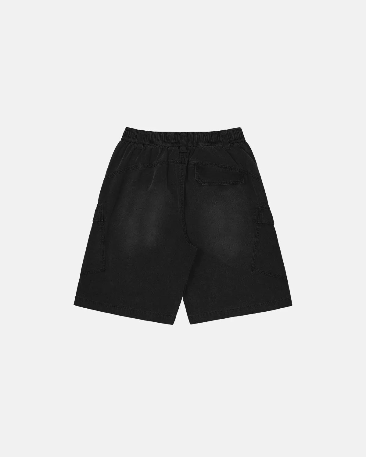Omygoods Washed Cargo Shorts Utility Pockets