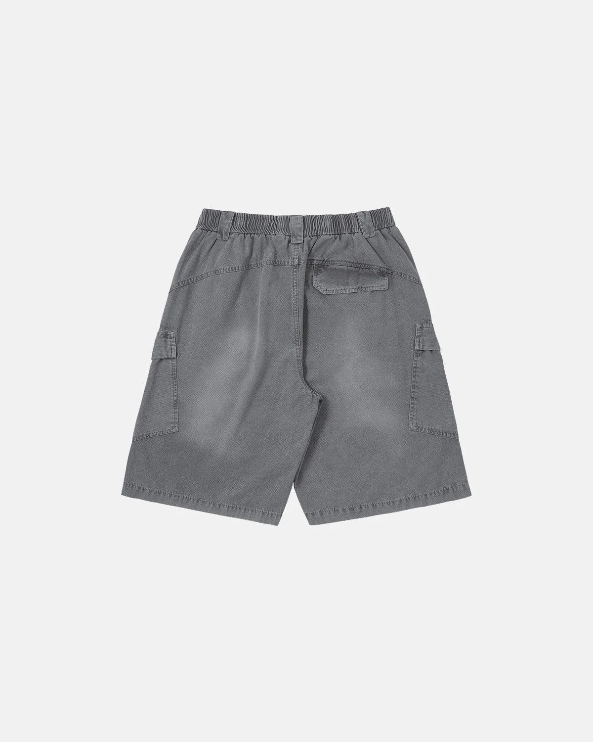 Omygoods Washed Cargo Shorts Utility Pockets