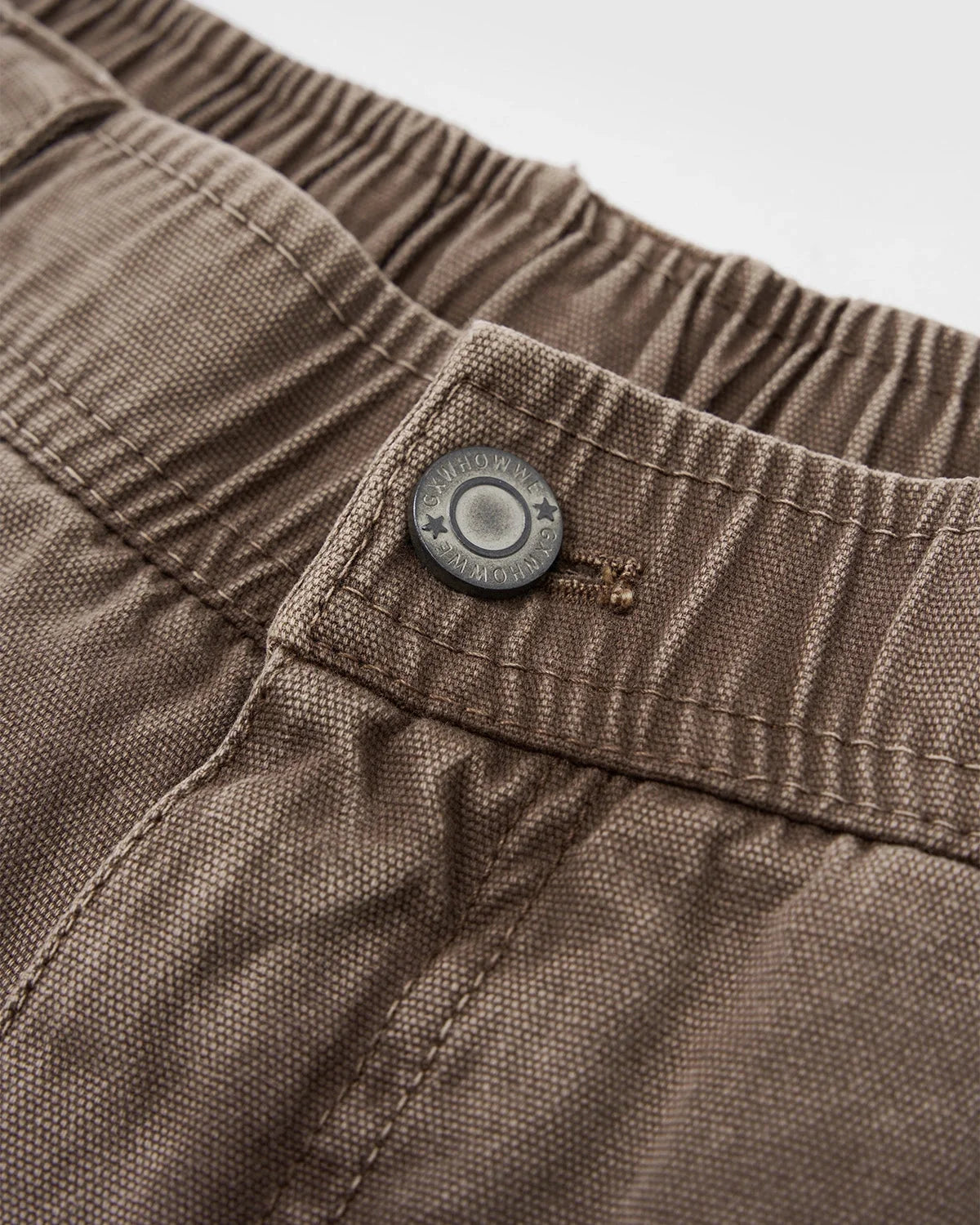 Omygoods Washed Cargo Shorts Utility Pockets