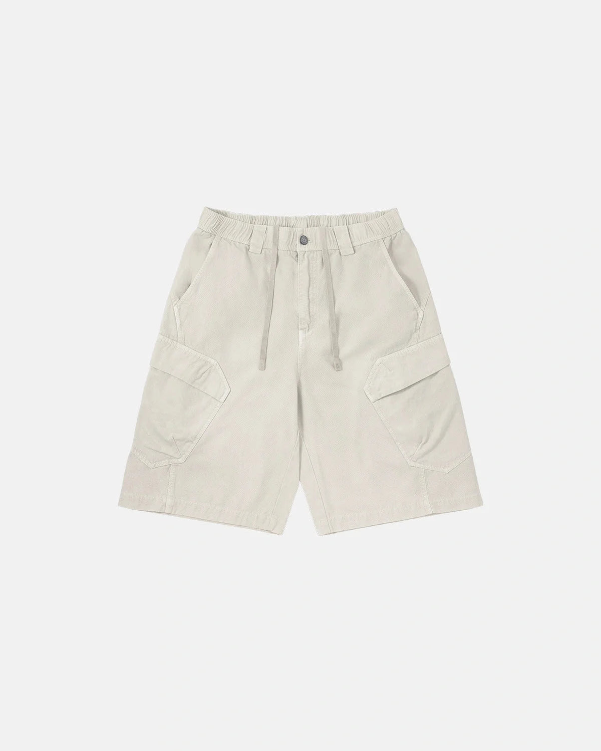 Omygoods Washed Cargo Shorts Utility Pockets