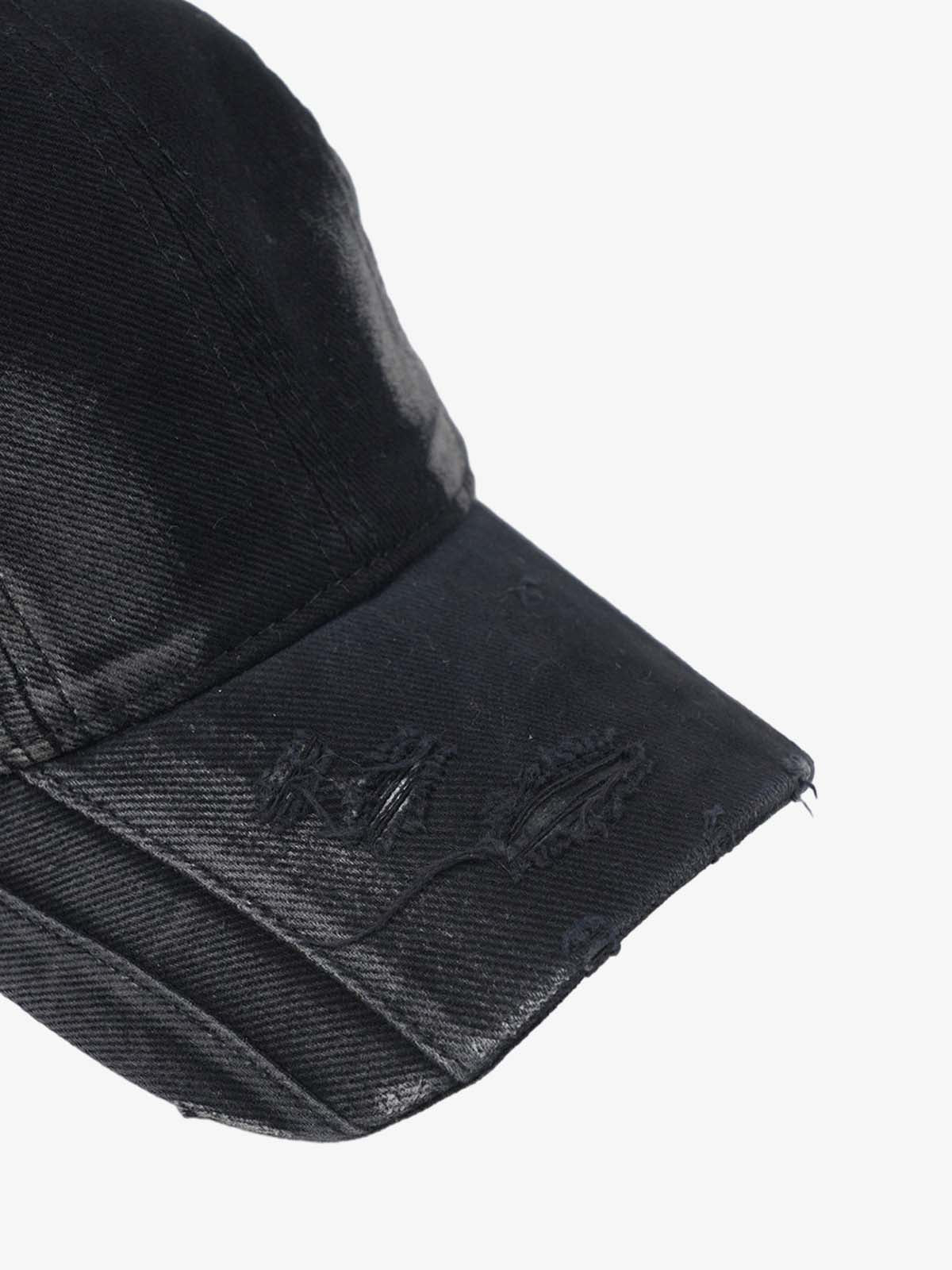 Omygoods Washed Distressed Panel Baseball Cap