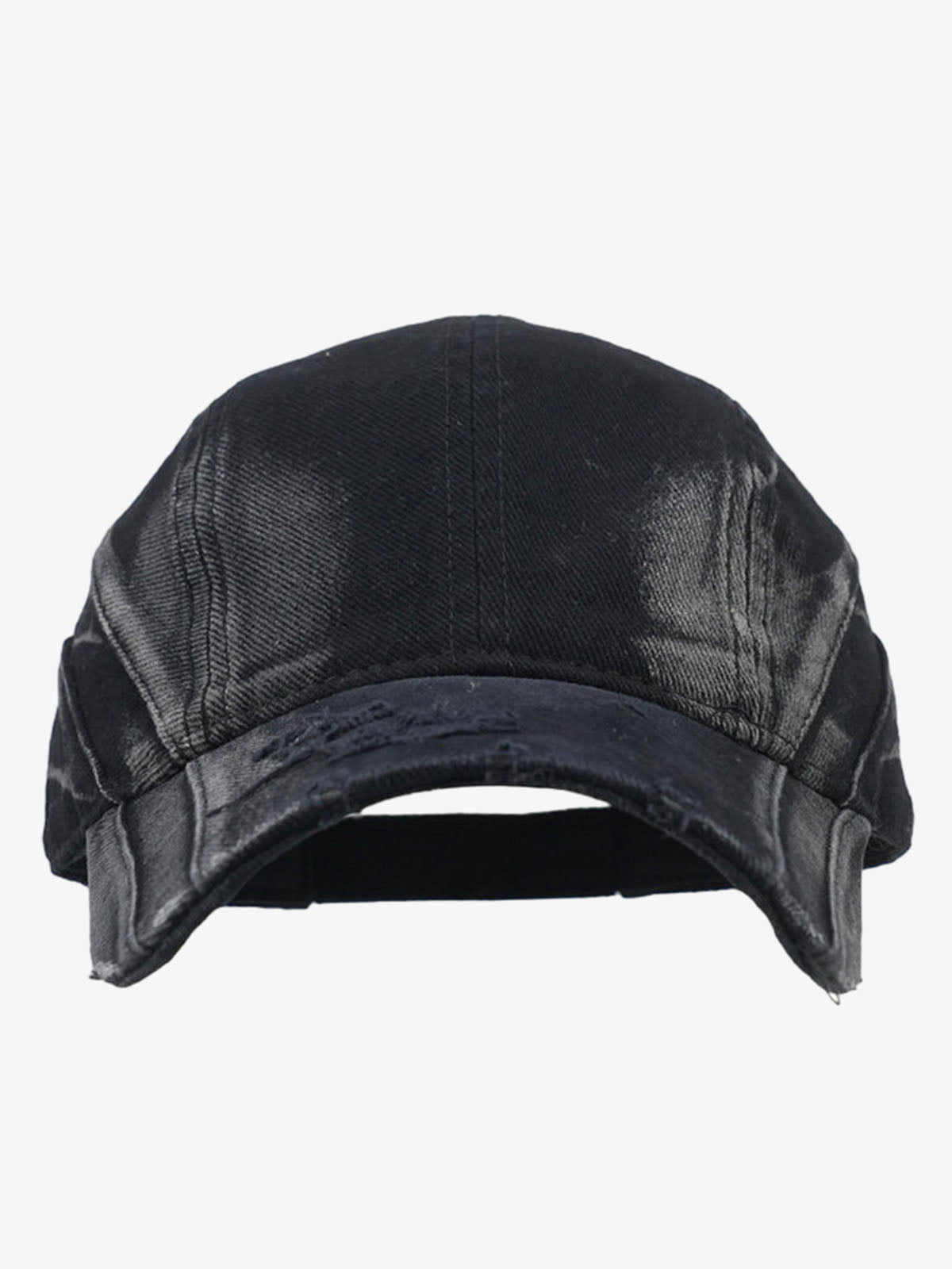 Omygoods Washed Distressed Panel Baseball Cap