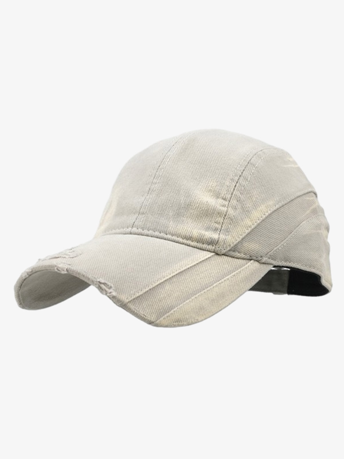 Omygoods Washed Distressed Panel Baseball Cap