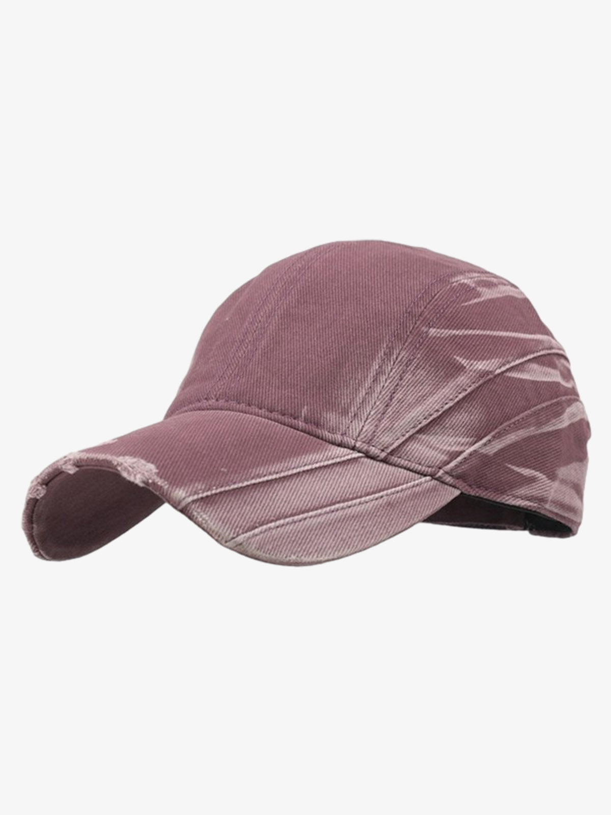 Omygoods Washed Distressed Panel Baseball Cap
