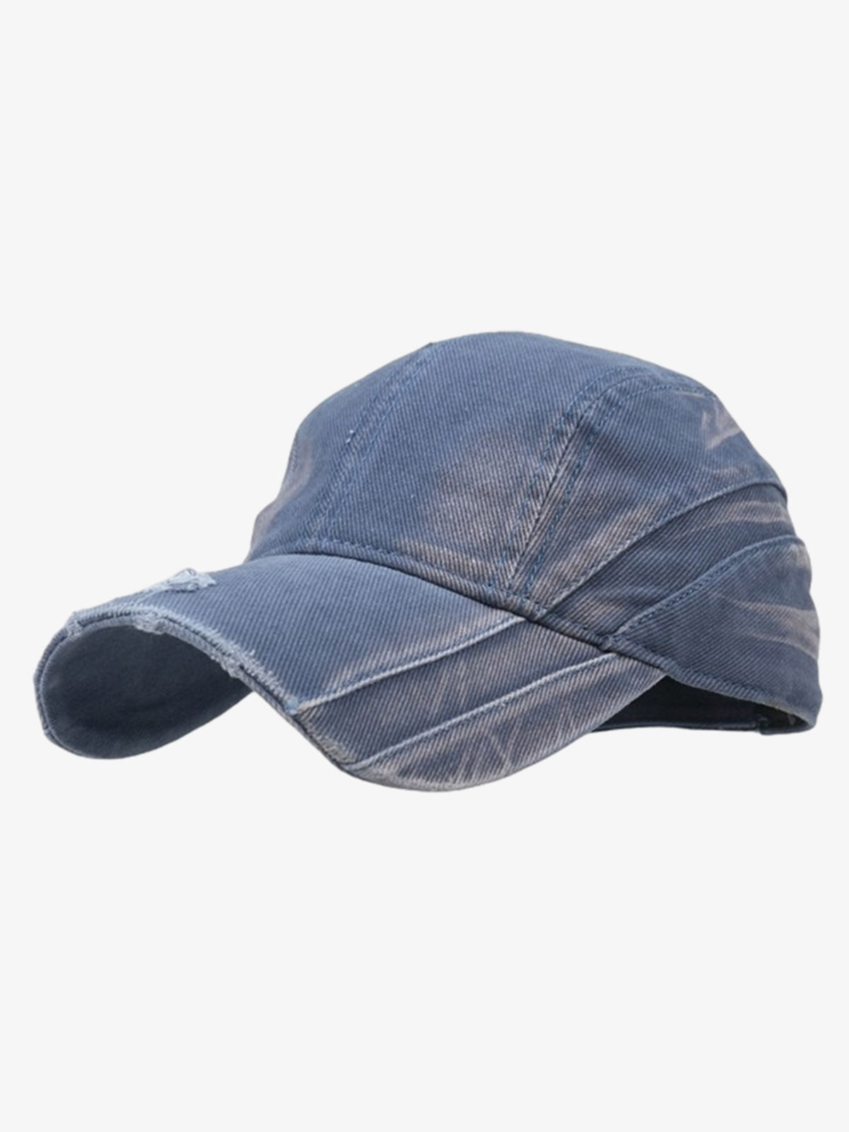 Omygoods Washed Distressed Panel Baseball Cap