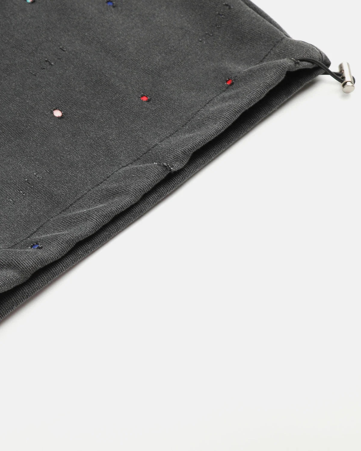 Omygoods Washed Embroidered Star Barrel Sweatpants