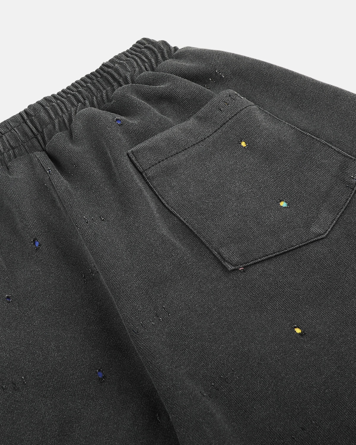 Omygoods Washed Embroidered Star Barrel Sweatpants