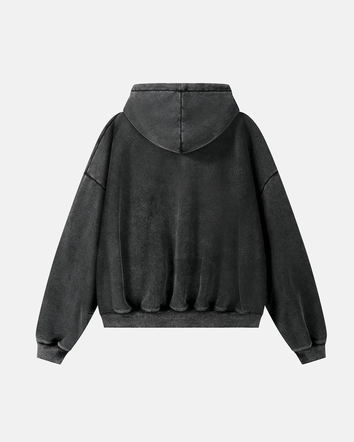 Omygoods Washed Fleece Boxy Hoodie