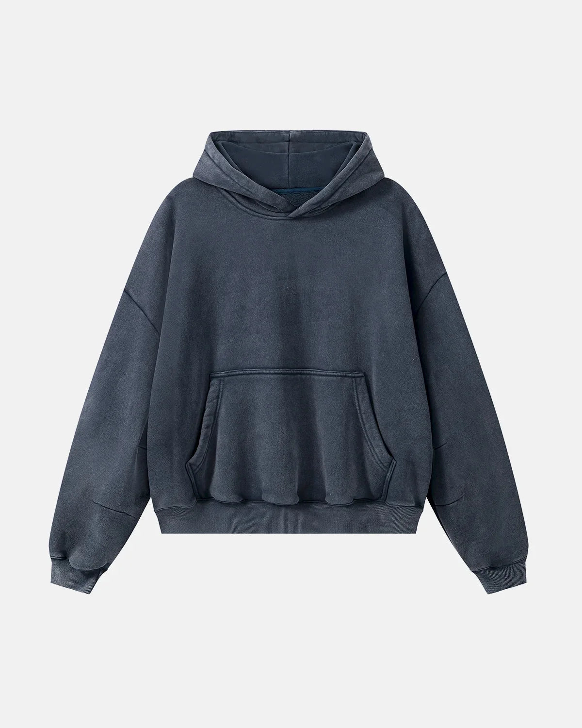 Omygoods Washed Fleece Boxy Hoodie