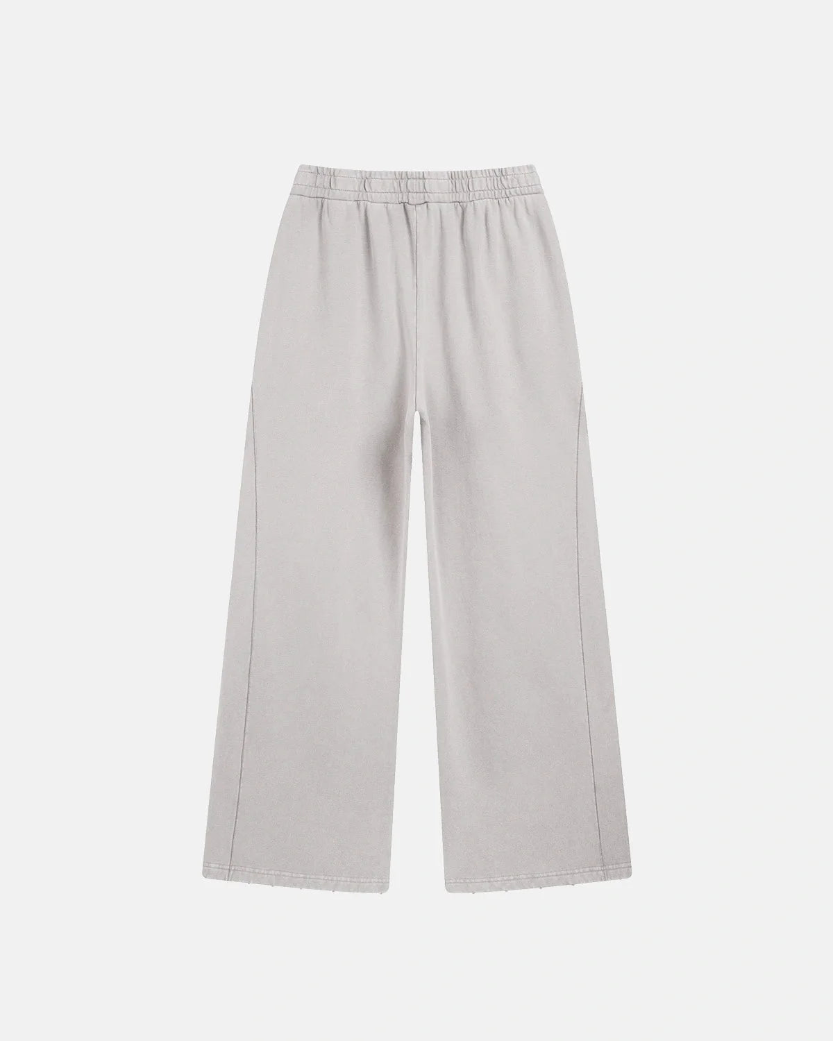 Omygoods Washed Graffiti Graphic Wide-Leg Sweatpants