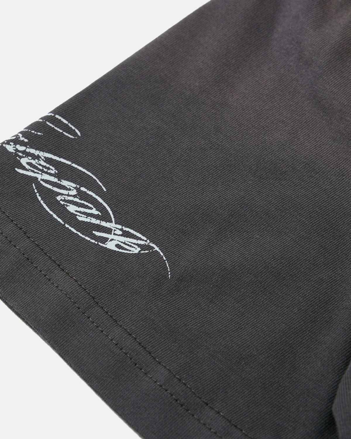 Omygoods Washed Graphic Polo Shirt