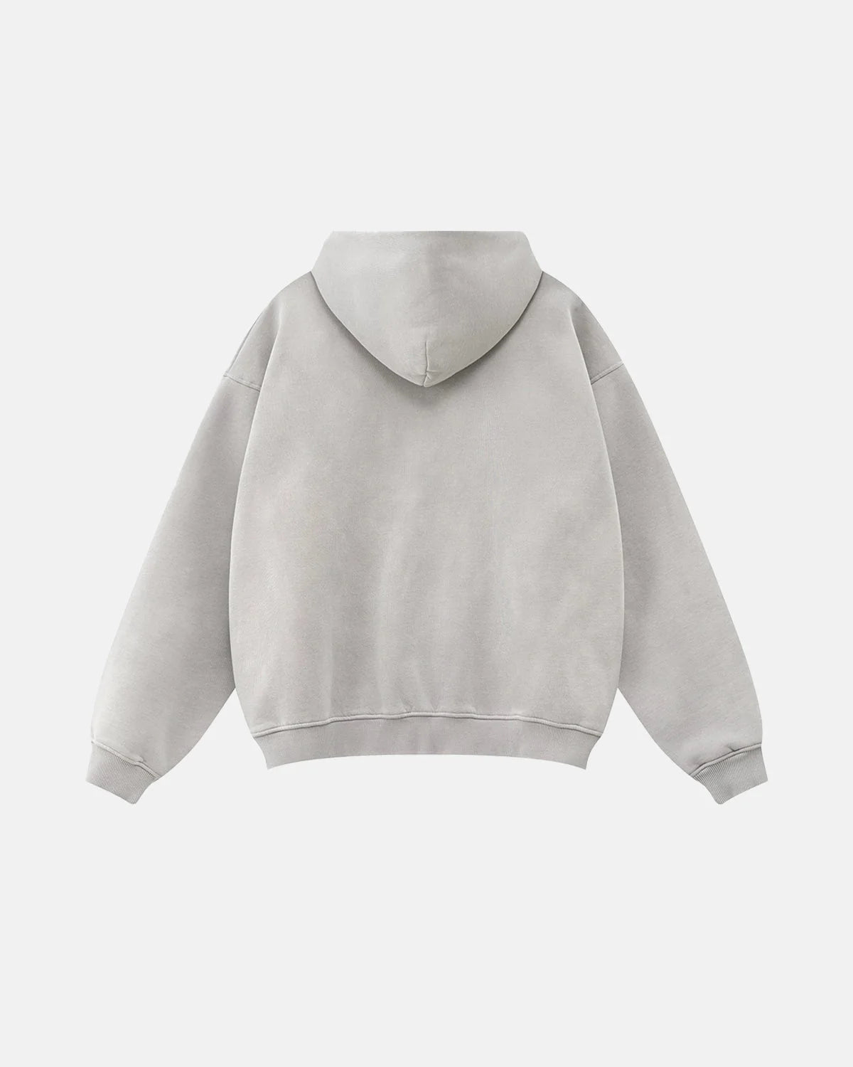 Omygoods Washed Graphic Zip Up Hoodie