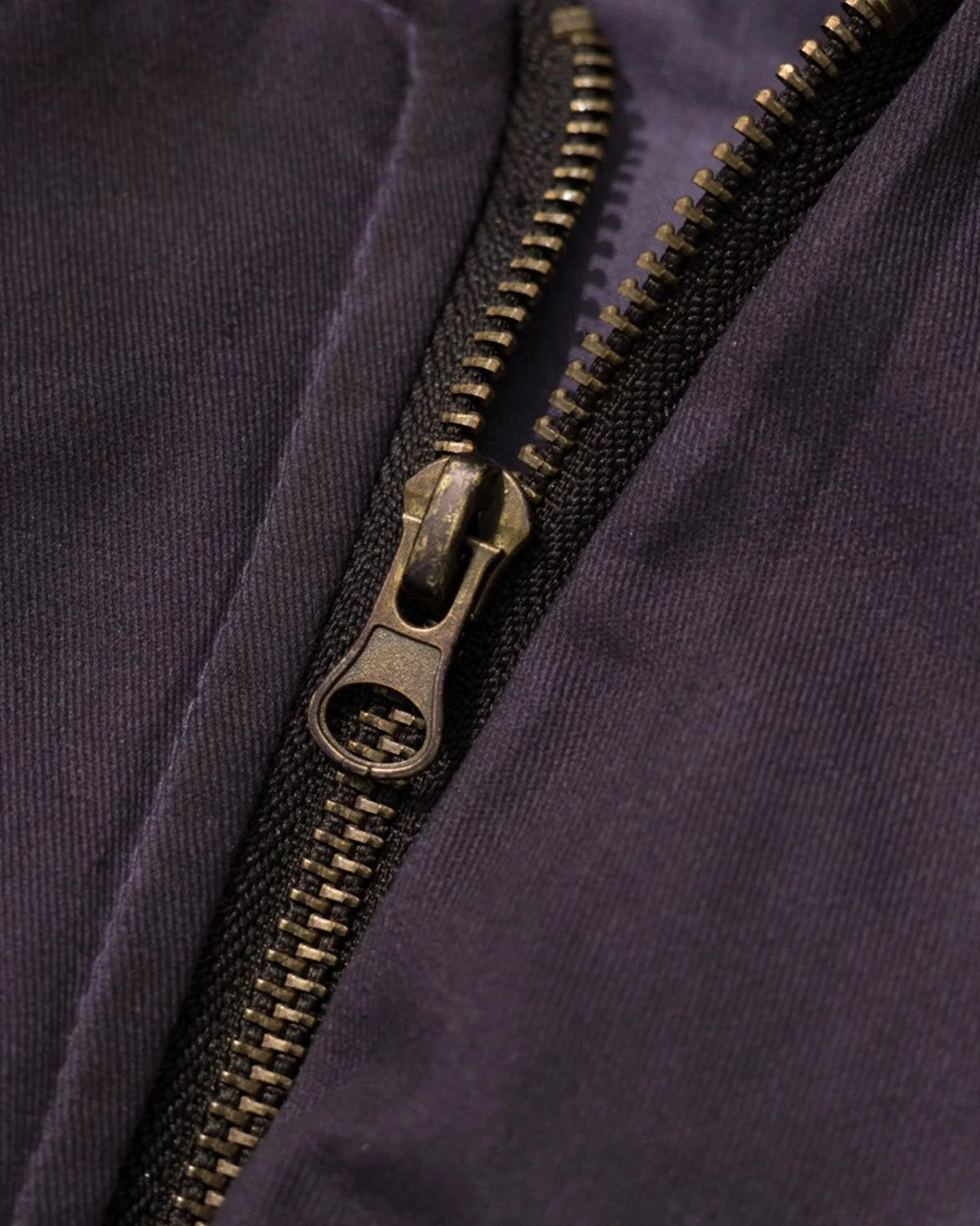 Omygoods Washed Metal Clasp Bomber Jacket