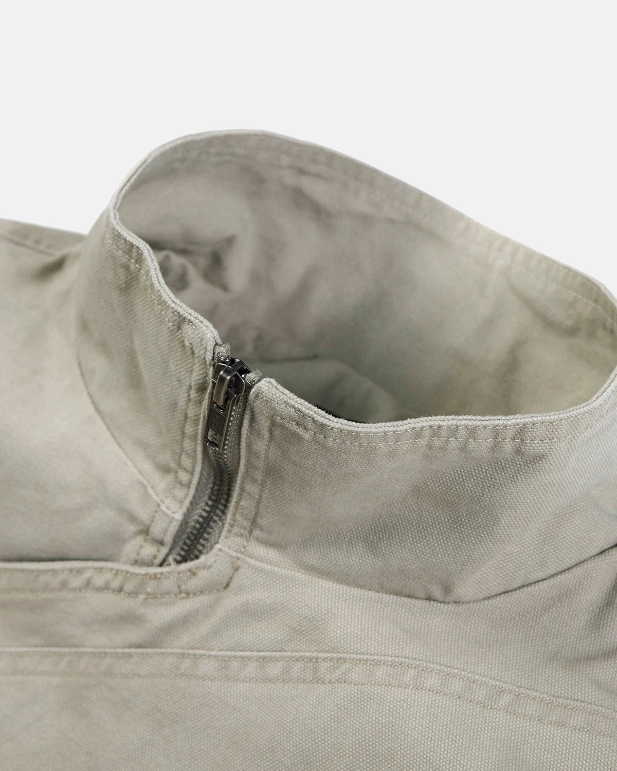 Omygoods Washed Metal Clasp Boxy Jacket