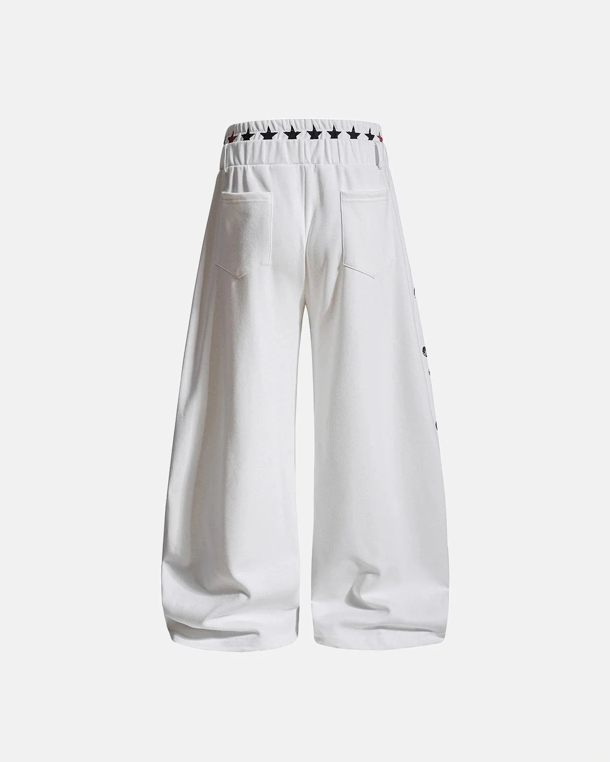Omygoods Washed Music Graphic Barrel Sweatpants