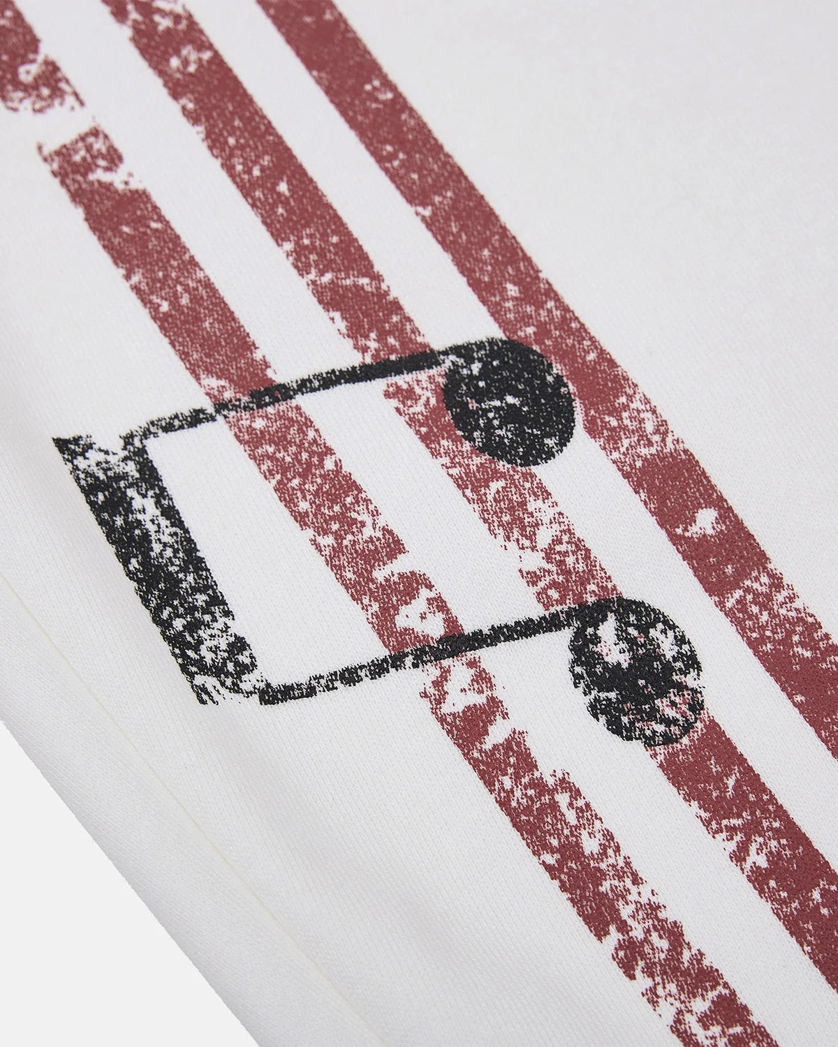 Omygoods Washed Music Graphic Barrel Sweatpants