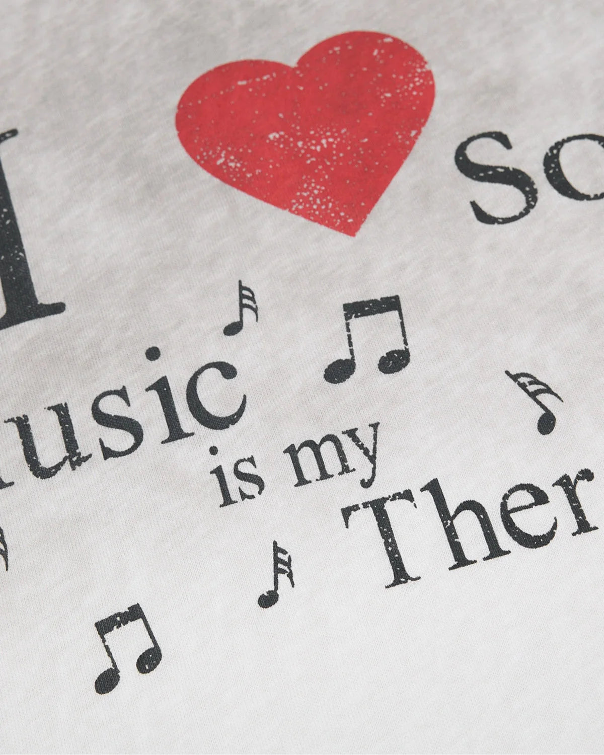 Omygoods Washed Music Long Sleeve T-Shirt