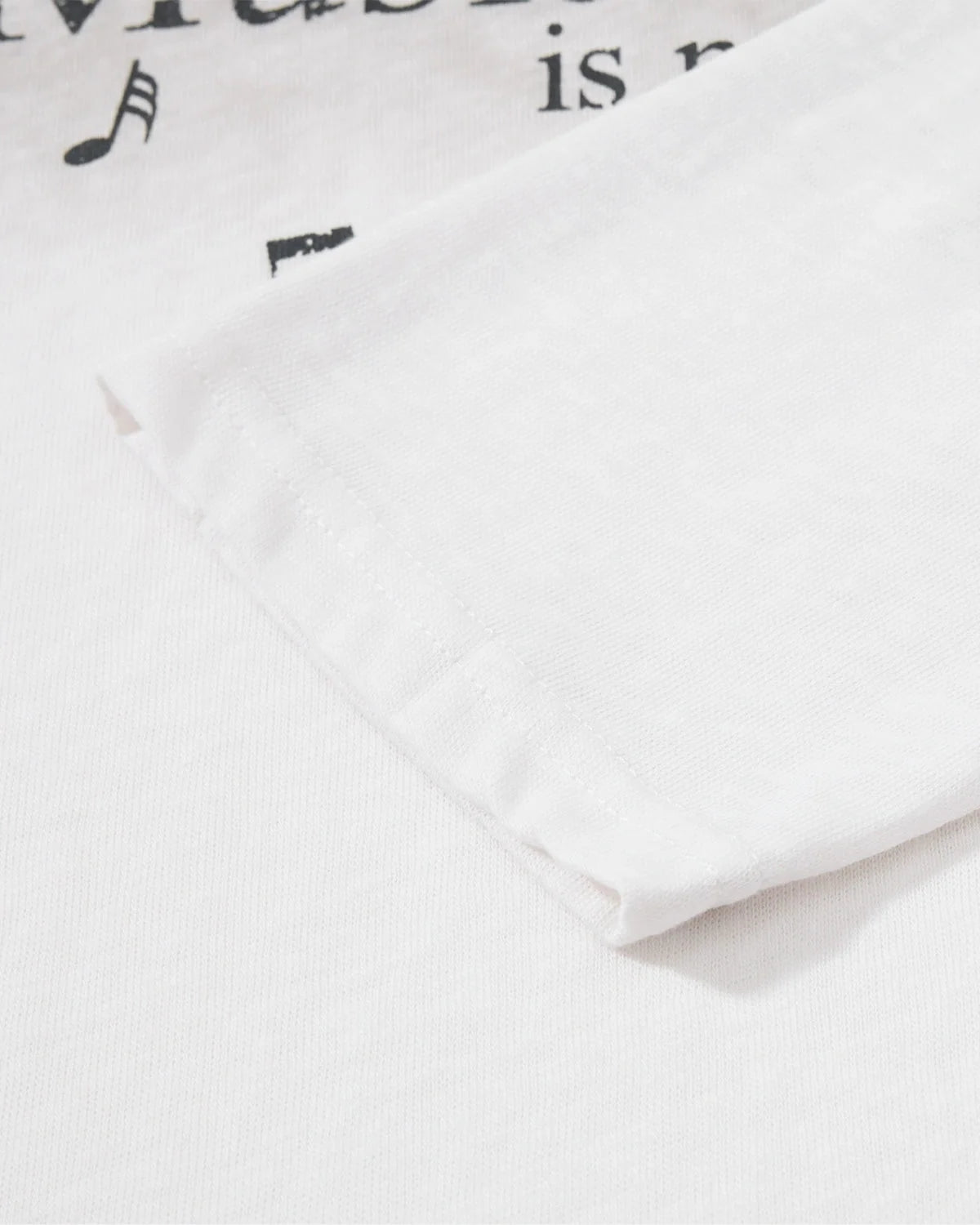 Omygoods Washed Music Long Sleeve T-Shirt
