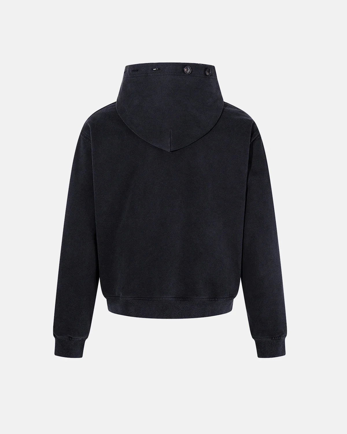 Omygoods Washed Napoleon-Inspired Hooded Jacket
