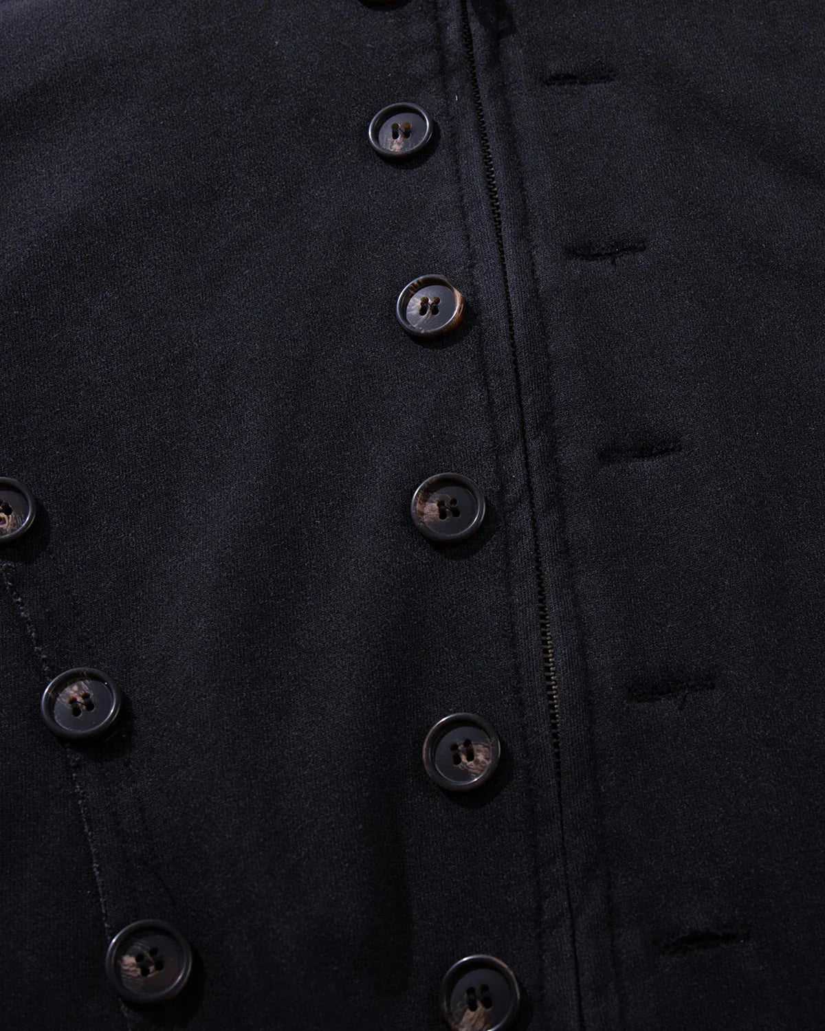 Omygoods Washed Napoleon-Inspired Hooded Jacket