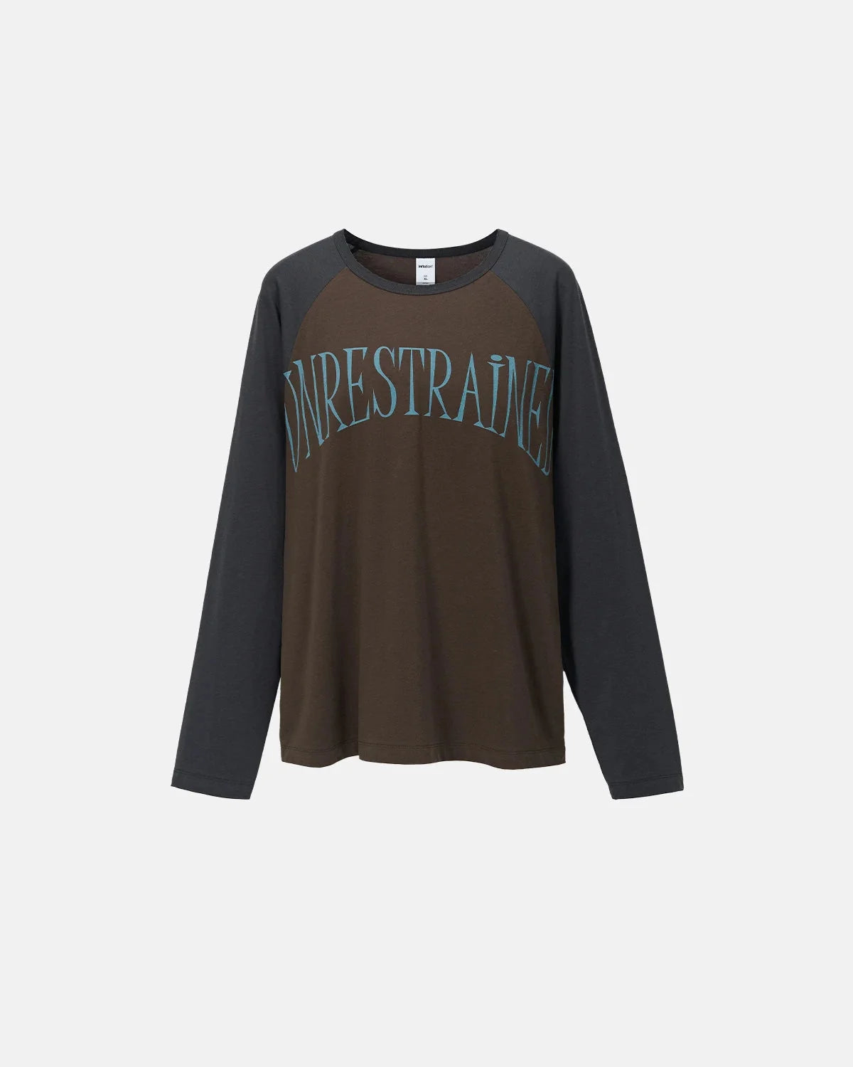 Omygoods Washed Raglan Graphic Long Sleeve T-Shirt
