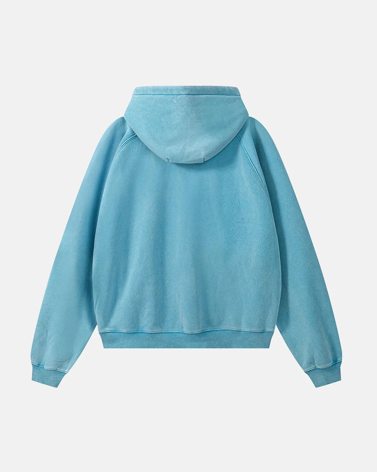Omygoods Washed Raglan Sleeve Boxy Hoodie
