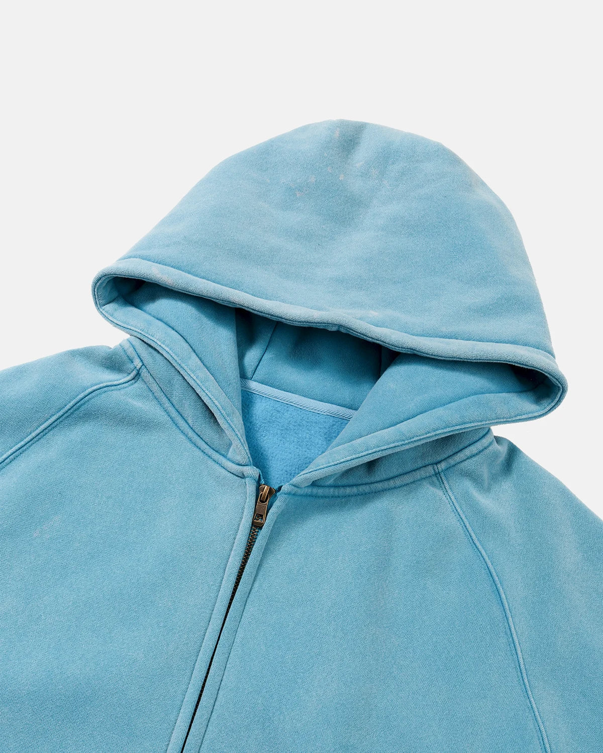 Omygoods Washed Raglan Sleeve Boxy Hoodie