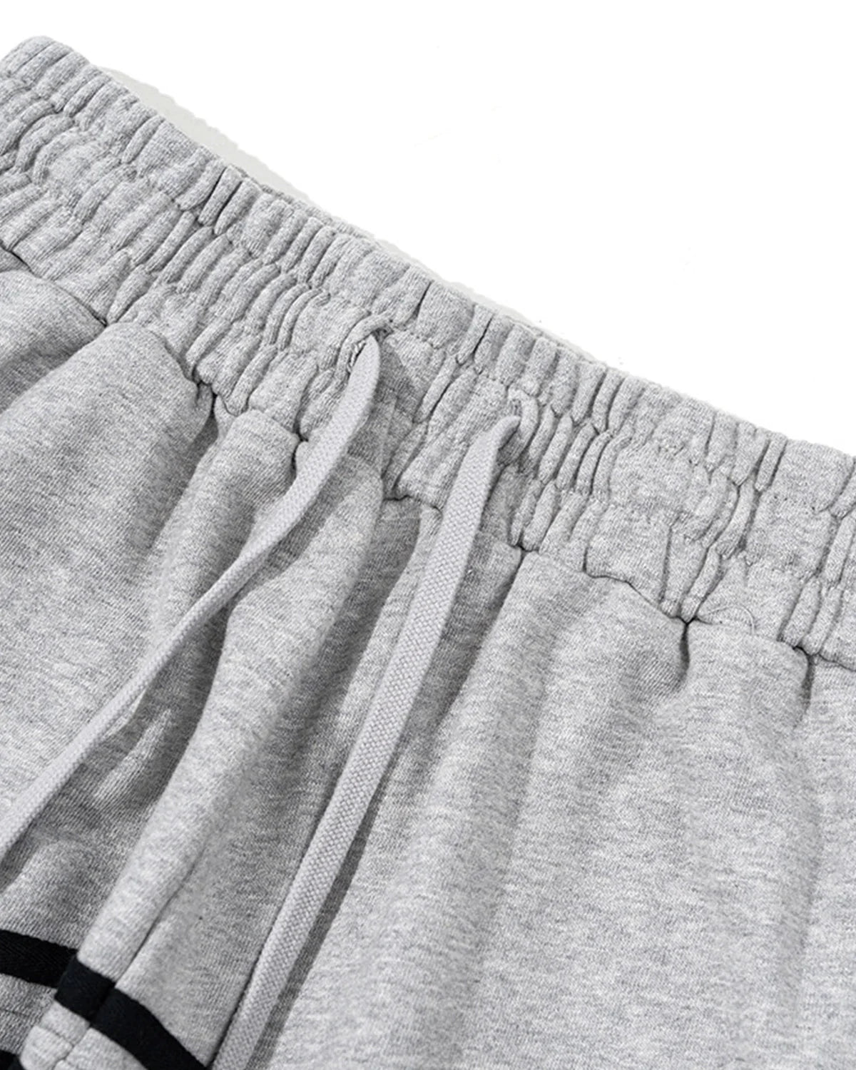 Omygoods Washed Ribbon Wide Leg Sweatpants