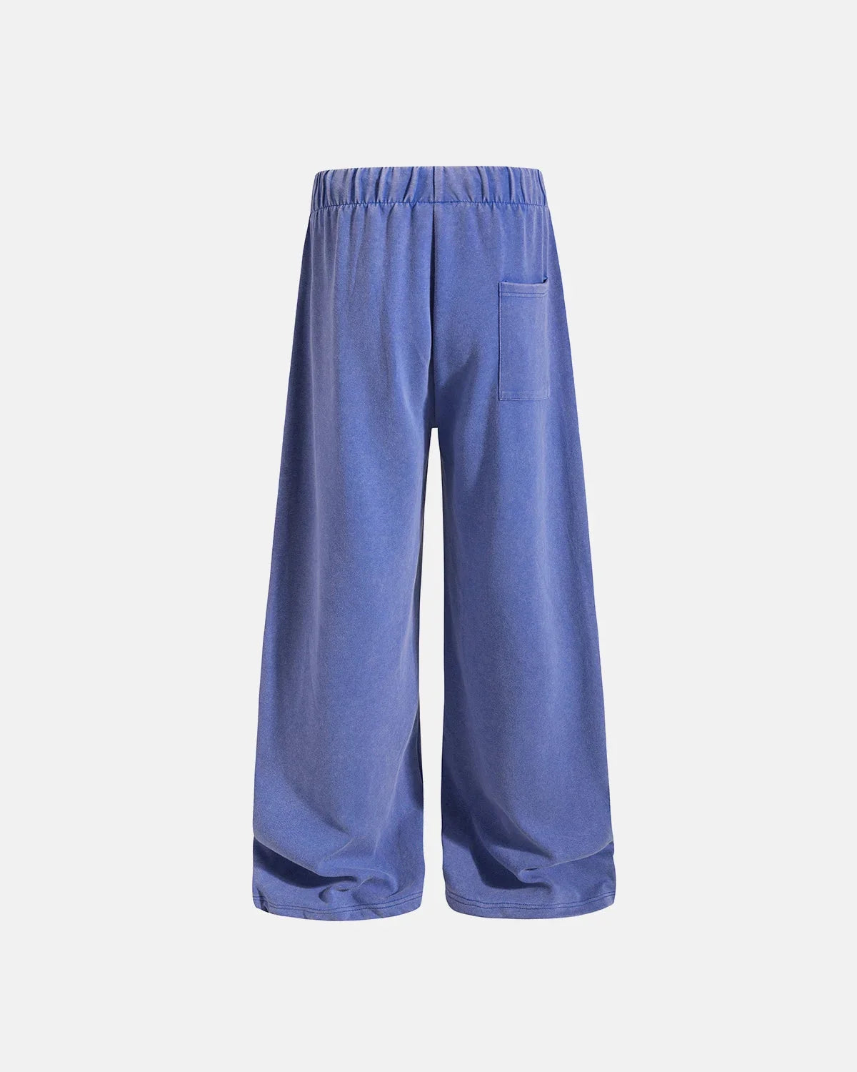 Omygoods Washed Rivet Wide Leg Sweatpants