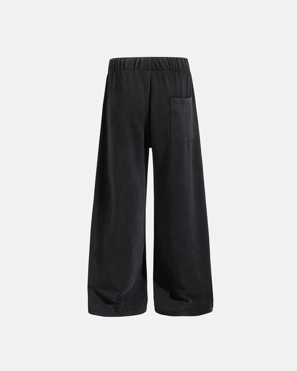 Omygoods Washed Rivet Wide Leg Sweatpants
