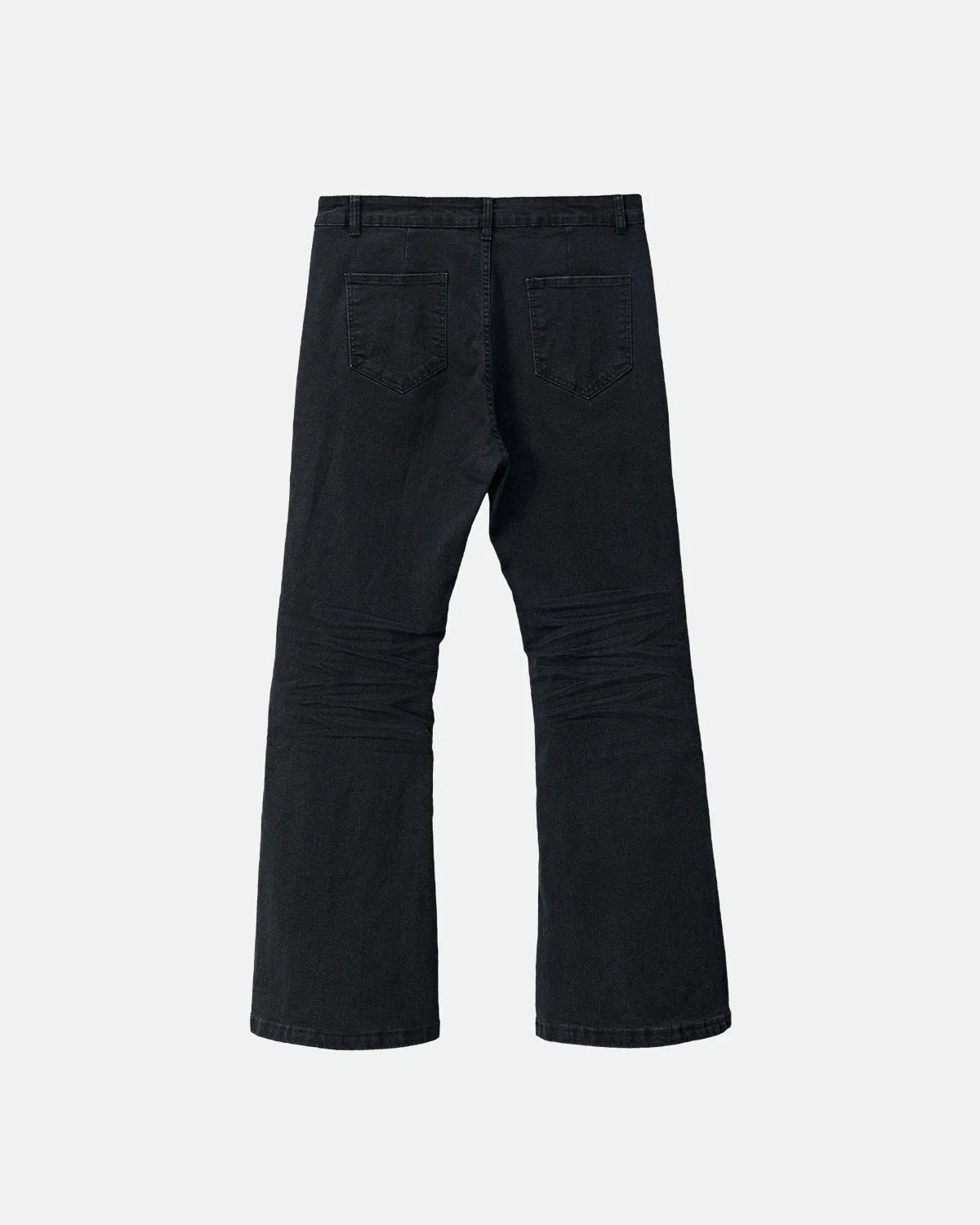 Omygoods Washed Seam Detail Bootcut Jeans
