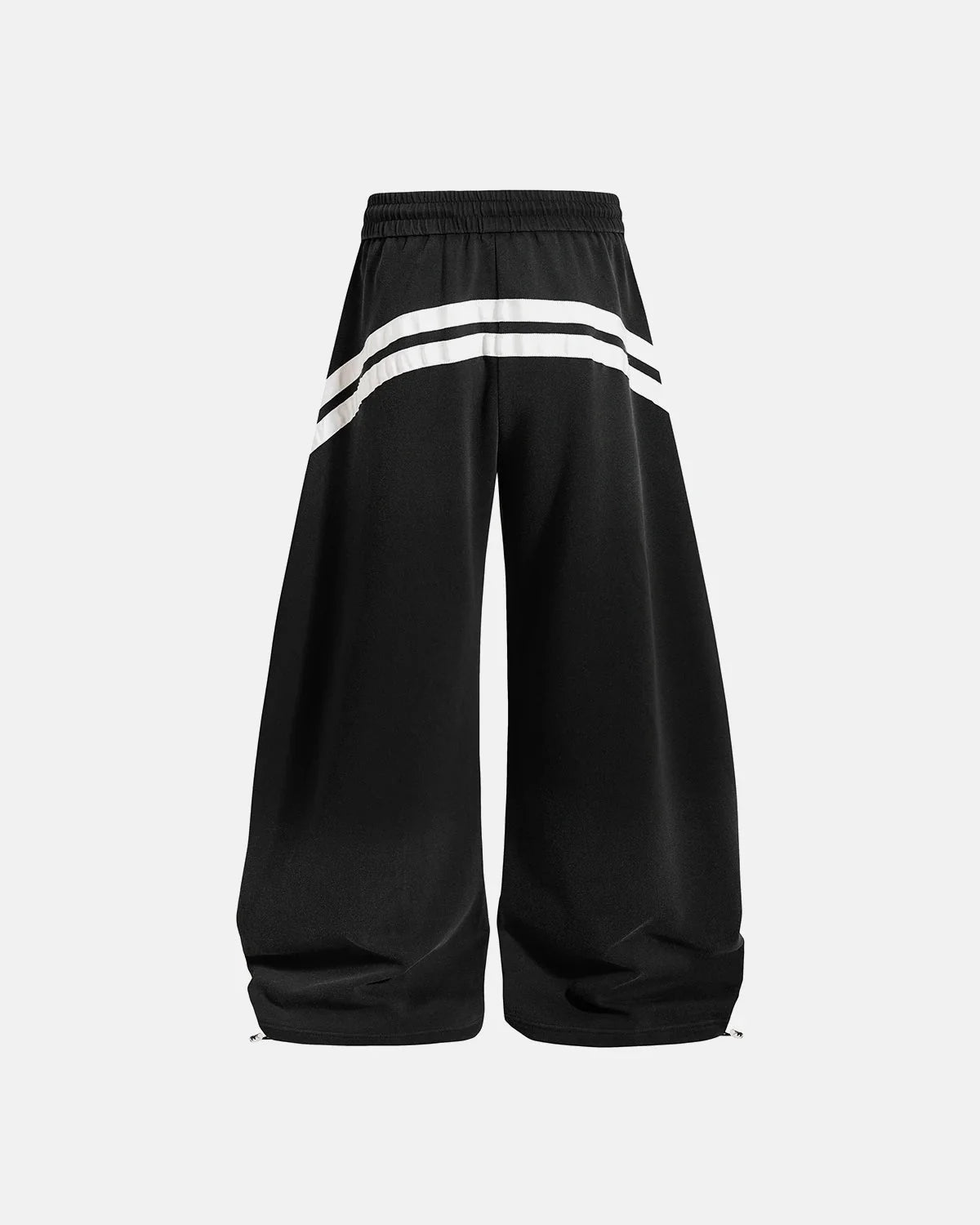 Omygoods Washed Stripe Barrel Sweatpants