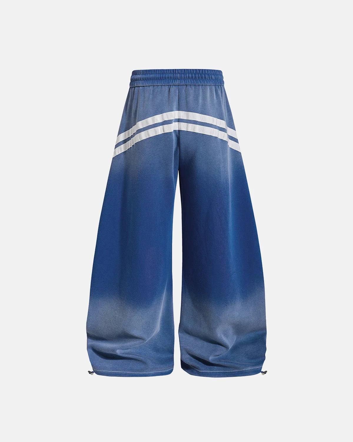 Omygoods Washed Stripe Barrel Sweatpants