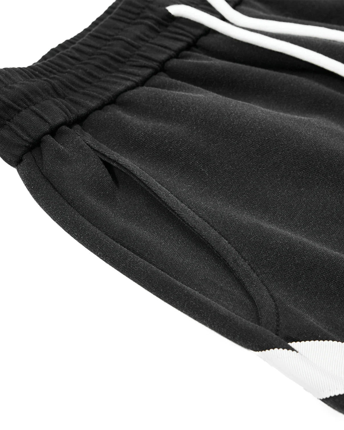 Omygoods Washed Stripe Barrel Sweatpants