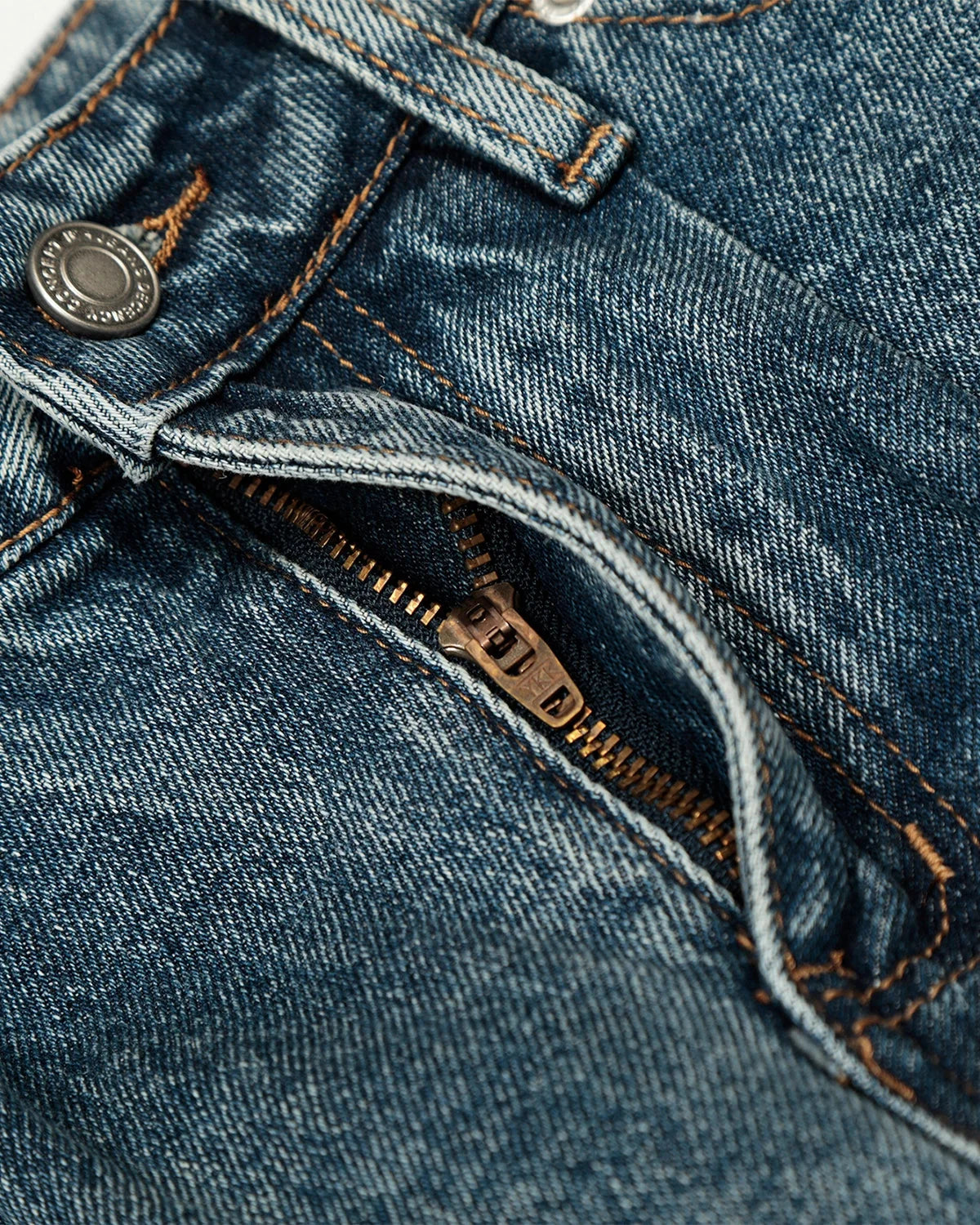Omygoods Whisker Acid Washed Barrel Jeans