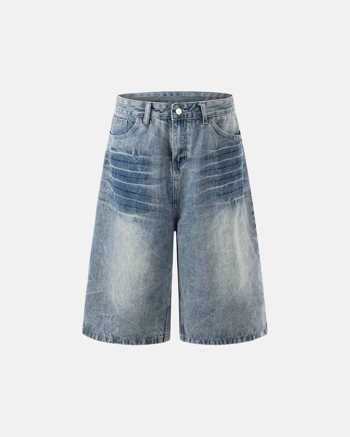 Omygoods Whisker Wash Baggy Jorts