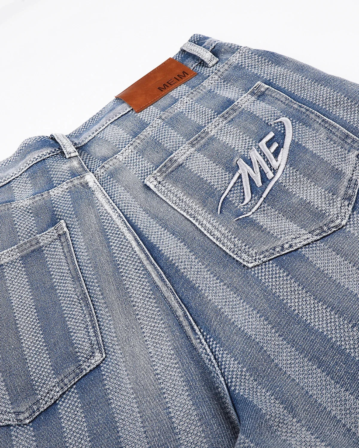 Omygoods Woven Texture Baggy Jorts