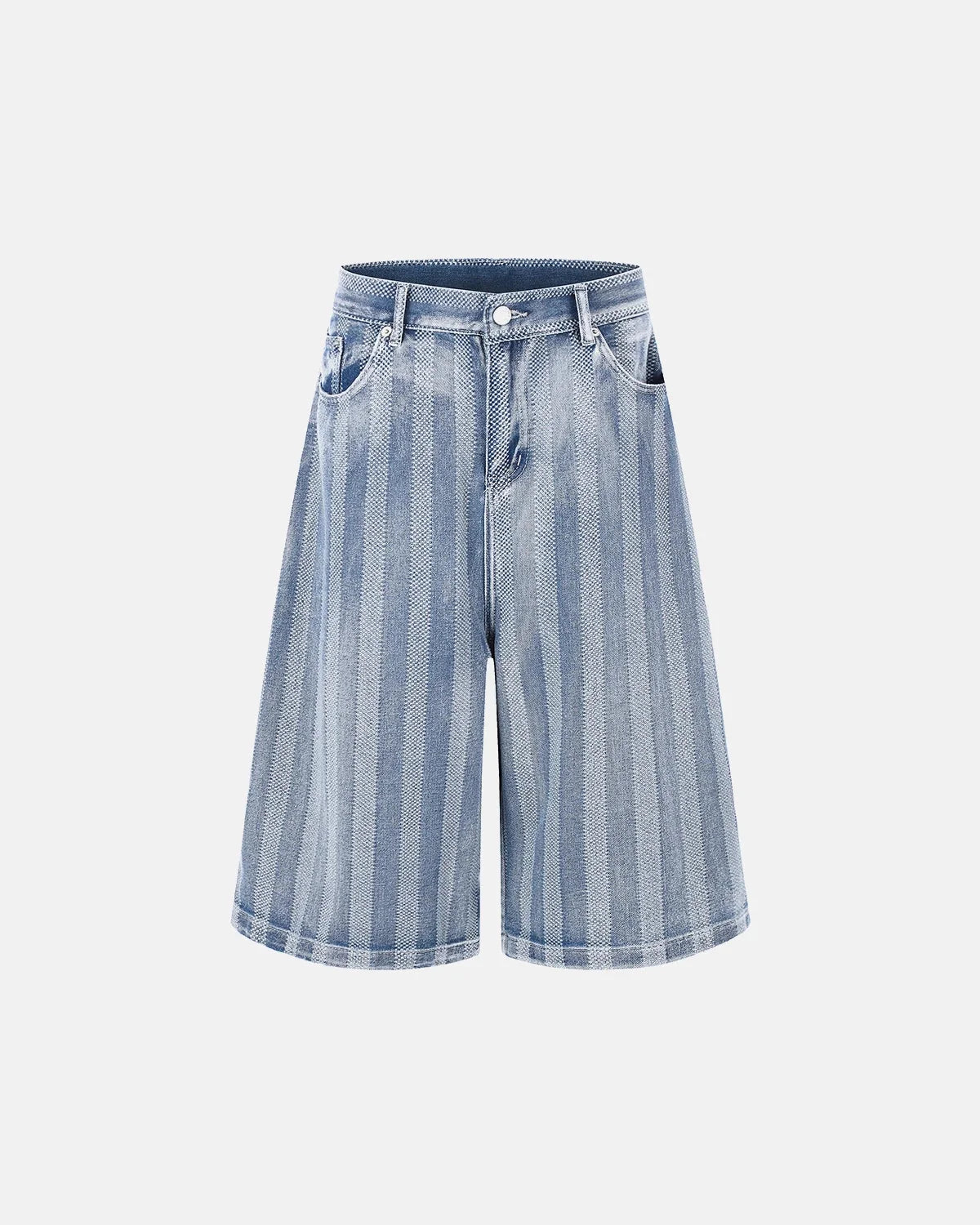 Omygoods Woven Texture Baggy Jorts