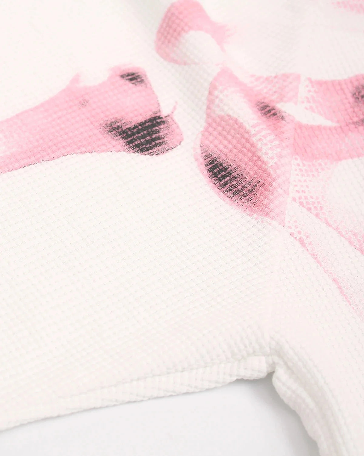 Omygoods Pink X-Ray Skeleton Boxy T-Shirt