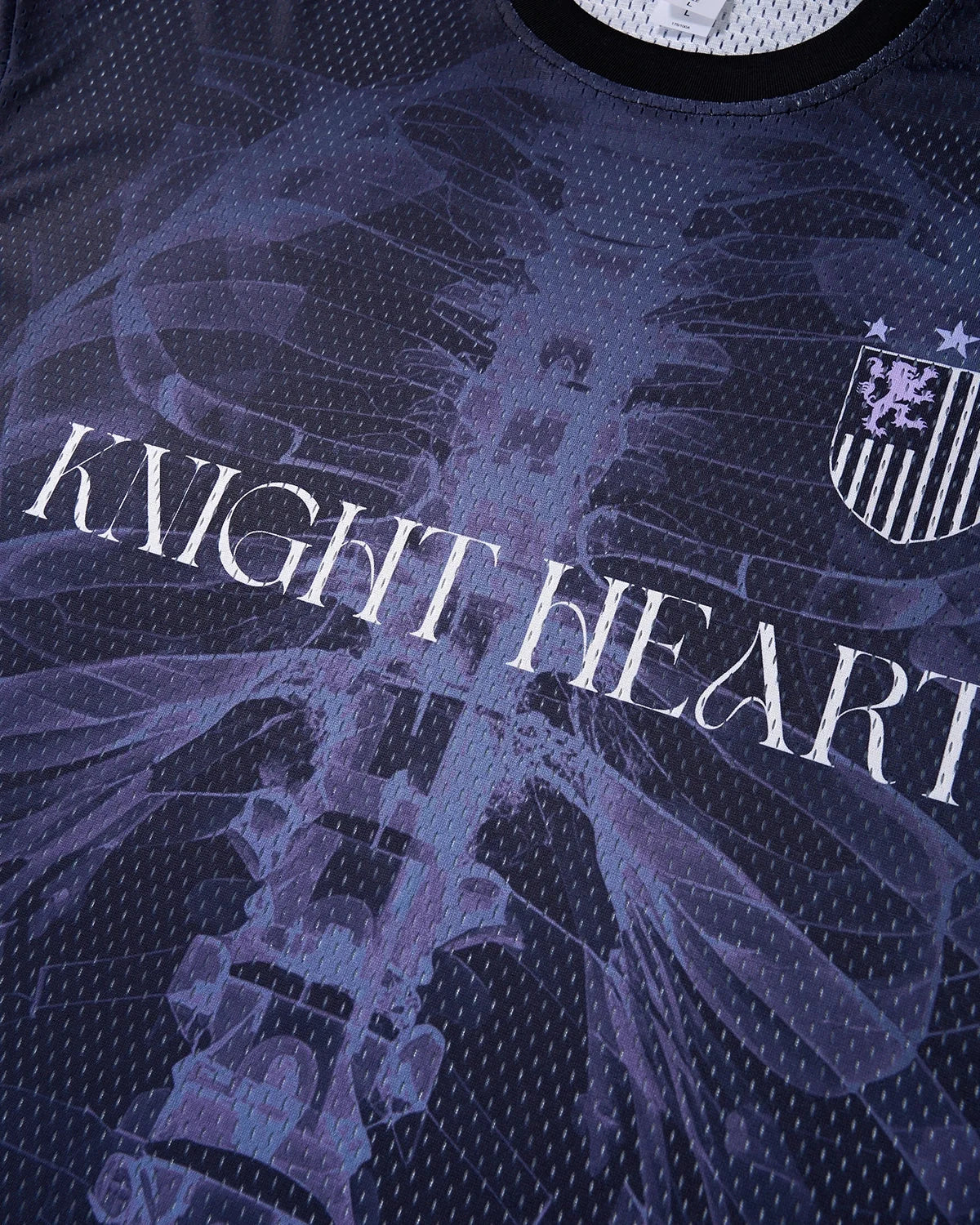 Omygoods X-Ray Skeleton Graphic Mesh Jersey