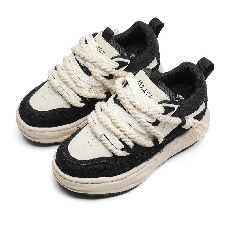 Tassel Twist | Rope Lace Platform Sneakers - OMYGOODS