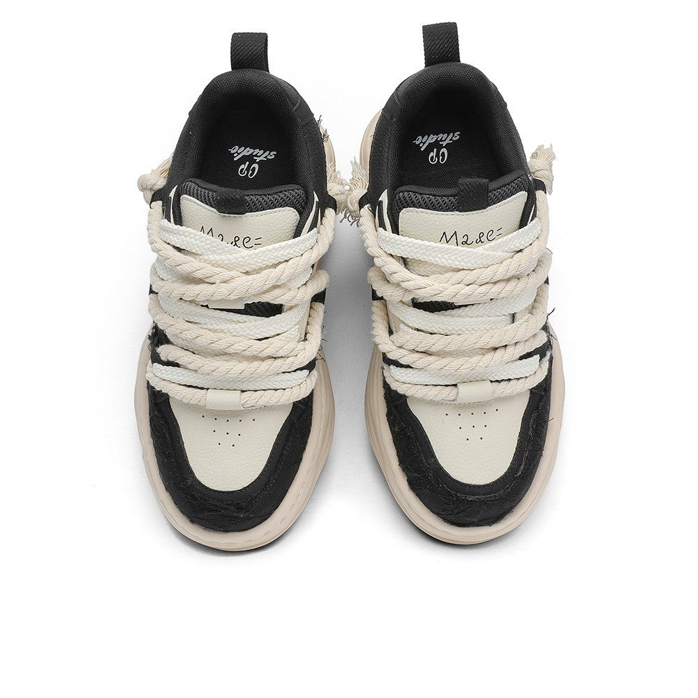 Tassel Twist | Rope Lace Platform Sneakers - OMYGOODS